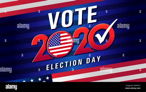 2020 United States Of America Presidential Election Banner Vote 2020