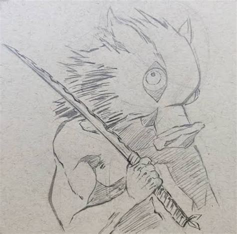 My New Drawing Of Inosuke Hashibira Fandom