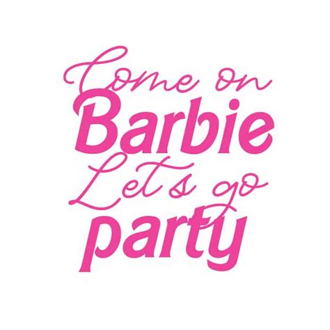 Barbie Party Svg Barbie Vector Barbie Logo Barbie Birthday Barbie Print Svg Barbie Print