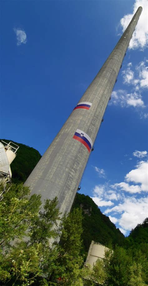 Trbovlje Chimney Tallest Chimney Stack In Europe At 360m Megalophobia