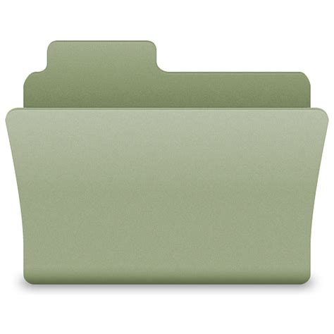 Green Open Folder Icon Latt For Os X Icons