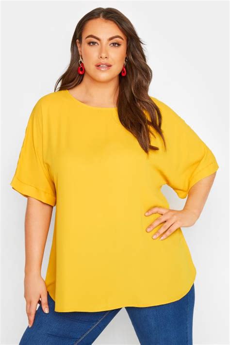 Yellow Plus Size Blouses Yours Clothing