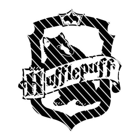 Harry Potter Hufflepuff Crest Simple SVG file