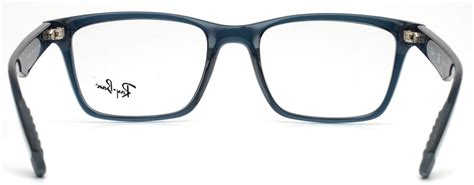 ray ban rb7025 5719 navy mens rectangle full rim eyeglasses 53 17 145 b 38 ebay