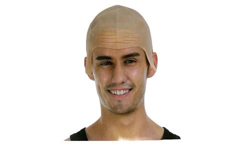 Shop Bald Skinhead Wig Cap Costume Rubber Latex Dress Up Party Head Cover Dick Smith