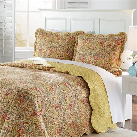 Waverly Swept Away 100 Cotton 3 Piece Bedspread Collection Queen