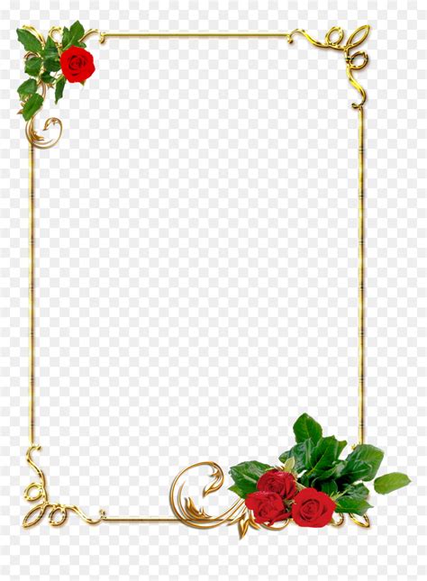 Frame Flower Border Design Hd Png Download Is Pure And Creative Png