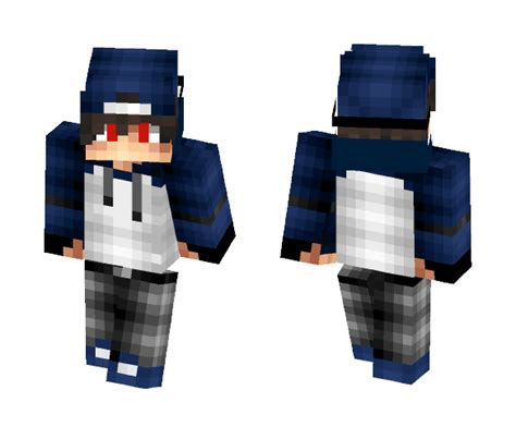Download Cool Blue Teen Boy Minecraft Skin For Free
