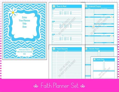 Free Faith Planner Printables
