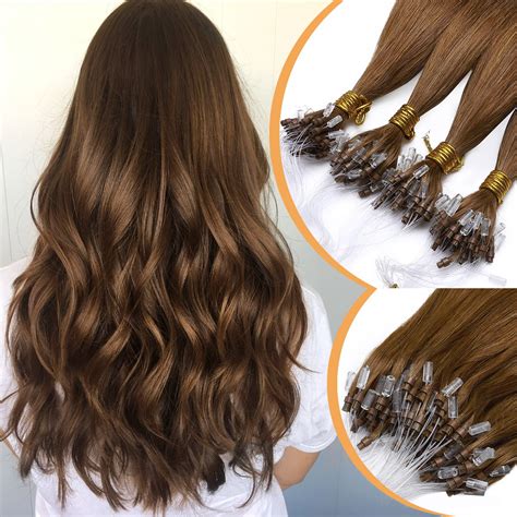 Sego Micro Loop Real Thick Human Hair Extensions Strands Invisible