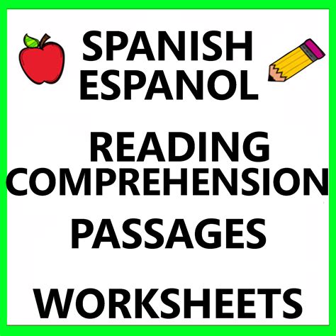 Spanish Reading Comprehension Passages Short Stories Paragraphs