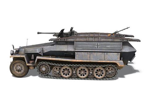 Sd Kfz Ausf C Pioneer Assault Bridge D Model Obj Ds Fbx C D Lwo