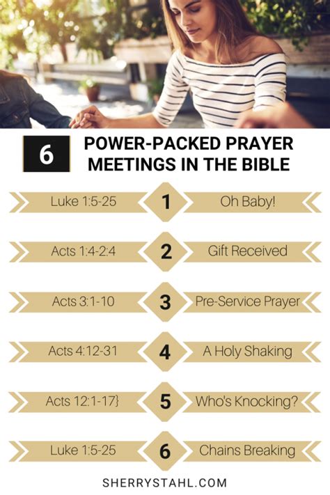 6 Power Packed Prayer Meetings In The Bible Sherry Stahl