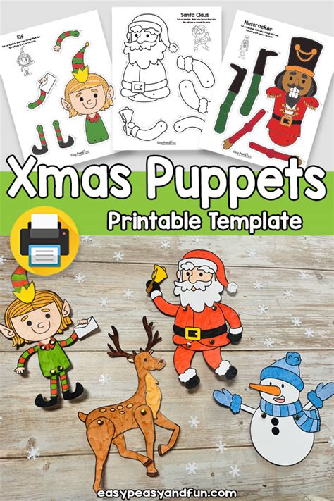 Christmas Split Pin Puppets Easy Peasy And Fun