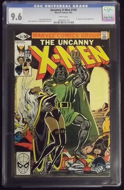 Uncanny X Men 145 Cgc Graded 96 Doctor Doom Appearance Dr White Pages