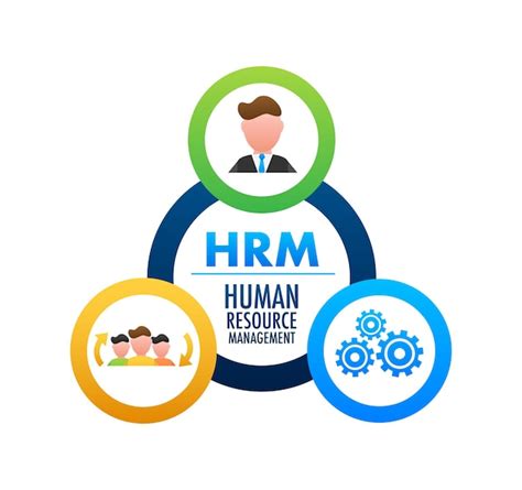 Premium Vector Hrm Human Resource Management Icon Label Badge Vector