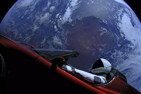 Elon Musks Spacex Launches Tesla Roadster Into Space Auto Express