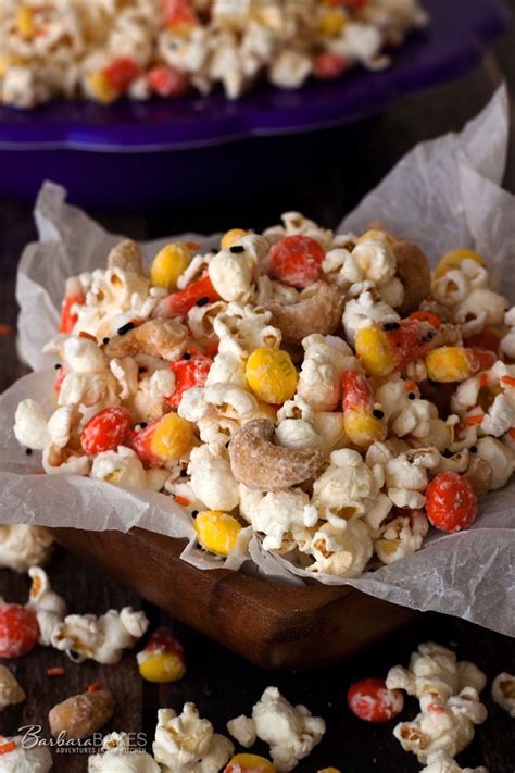 Candy Corn Popcorn Recipe From Barbara Bakes