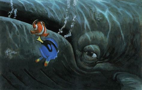 Finding Nemo Concept Art Dory Speaks Whale Animation Character