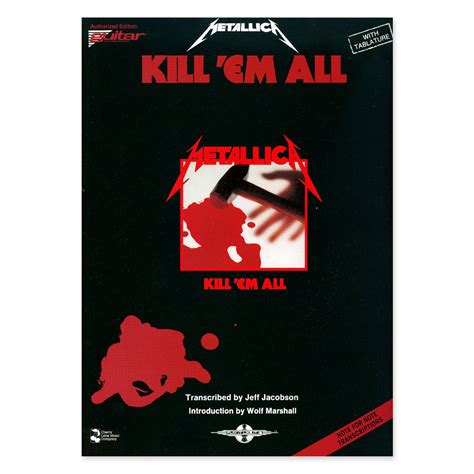 Kill Em All Guitar Tablature Book