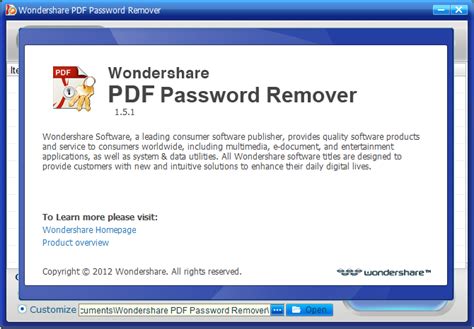This online pdf password remover offers a safe way to unlock your encrypted pdf files for the convenience of viewing. Wondershare PDF Password Remover 1.5.1 注册机 | 软钥