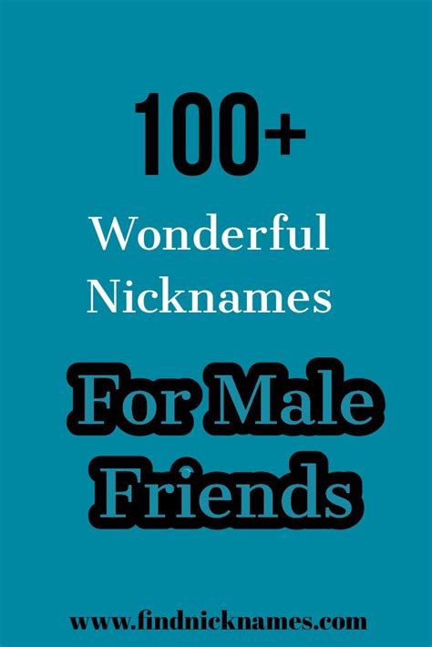 100 Wonderful Nicknames For Male Friends — Find Nicknames In 2021
