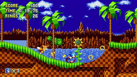 Check Out Sonic Mania S Green Hill Zone And Second Boss Gamegrin