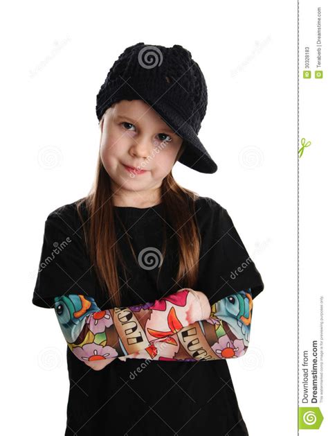 Portrait D Une Jeune Fille De Punk Rock Avec Le Chapeau Image Stock Image Du Fuselage Chapeau