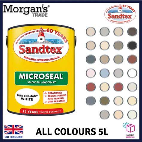 Sandtex Microseal Exterior Ultra Smooth Waterproof Masonry Paint All