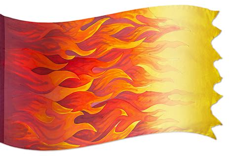Pentecost Fire Silk Banner For Worship And Warfare
