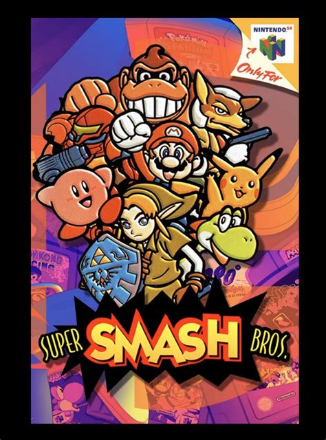 Recreated An Old Super Smash Bros 64 Poster From 1999 But In Action
