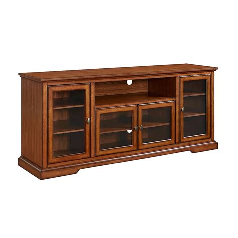 Welwick Designs 70 Inch Traditional Wood Highboy Tv Stand Media Accent