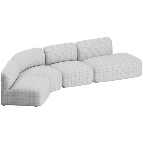 Panorama Curved Sofa 01 By Wendelbo 3d Model For Corona