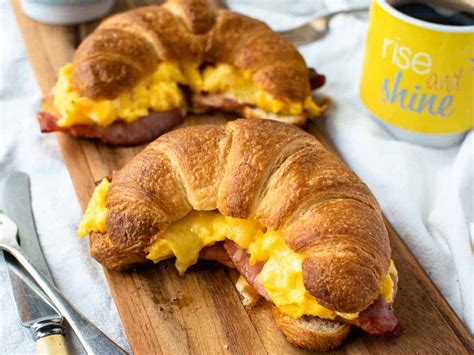 Bacon Egg And Cheese Croissants Marcellina In Cucina