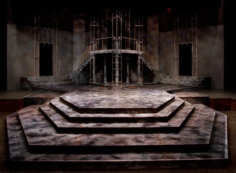 Hamlet Explore Imagined Spaces Stage Lighting Design Set