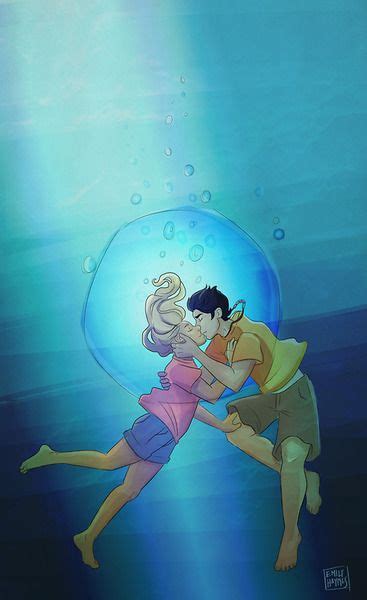 Percabeth Underwater Kiss Percy Jackson Art Percy Jackson Fandom
