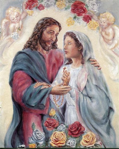 Jesus With His Mother Catholic Picture Print Etsy In 2020 Catholic