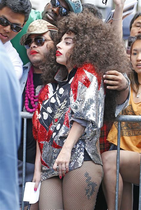 Lady Gaga Crazy Wig Style Out In New York City June 2014 • Celebmafia