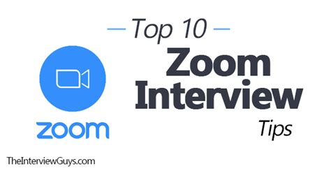 Top 10 Zoom Interview Tips