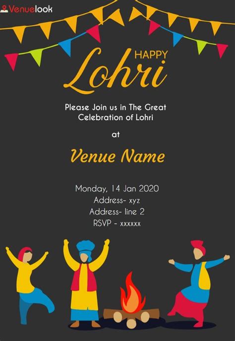 Lohri Celebration E Invite First Birthday Parties Free Invitation