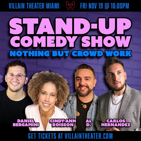 Stand Up Comedy Show Nothing But Crowd Work — Villain Theater