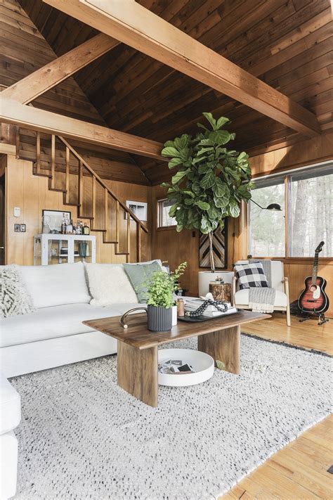 This Sofa Took Cabin Cozy To The Next Level Modern Cabin Interior