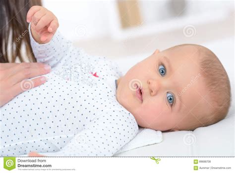 Baby Lying Back Stock Images 3449 Photos