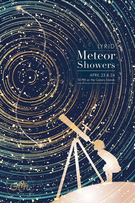 Meteor shower drawing js with color garden online gloster. Meteor Shower Poster on Behance | Lyrid meteor shower ...