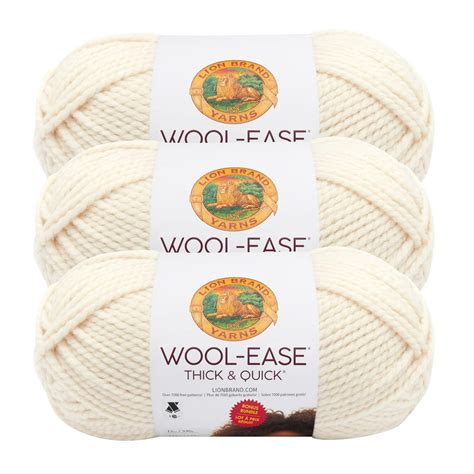 Lion Brand Yarn Wool Ease Thick And Quick Bonus Bundle Fisherman