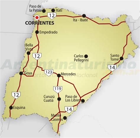 Mapas De Corrientes Rutas Y Accesos Argentina Como Llegar Planos