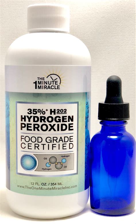 35 Food Grade Hydrogen Peroxide 12 Oz Bottle The One Minute Miracle
