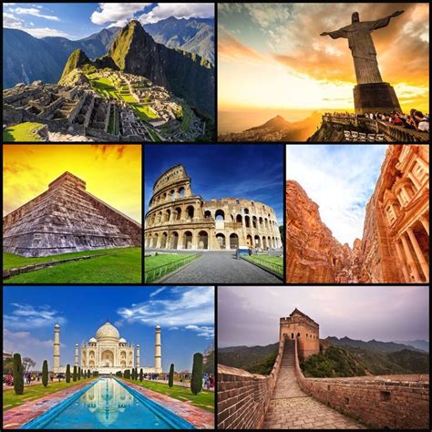 The Collage Has Many Different Pictures Of Architecture And Places To