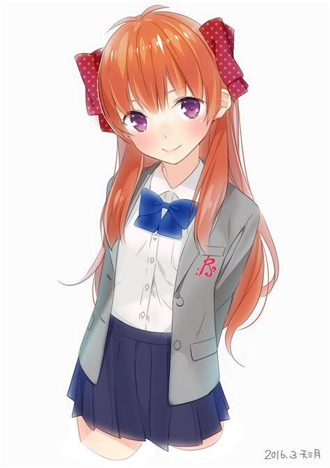 Ama Mitsuki Sakura Chiyo Gekkan Shoujo Nozaki Kun 10s 1girl Arms