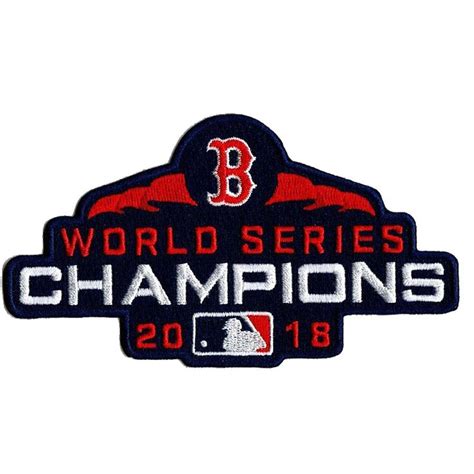 Boston Red Sox 2018 World Series Champions Patch Red Sox Nation